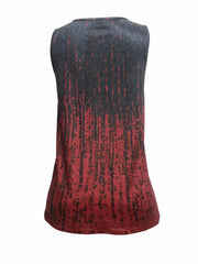  Tie Dye V Neck Tank Top