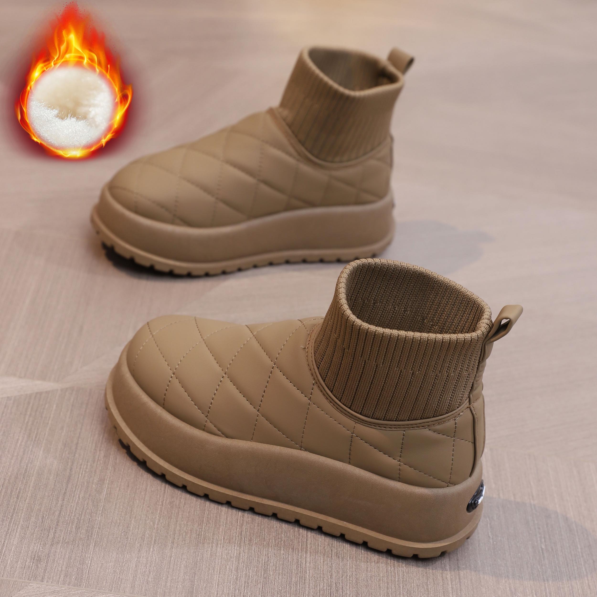 Women's Chunky Snow Boots Non-Slip and Warm Thick Bottom Shoes