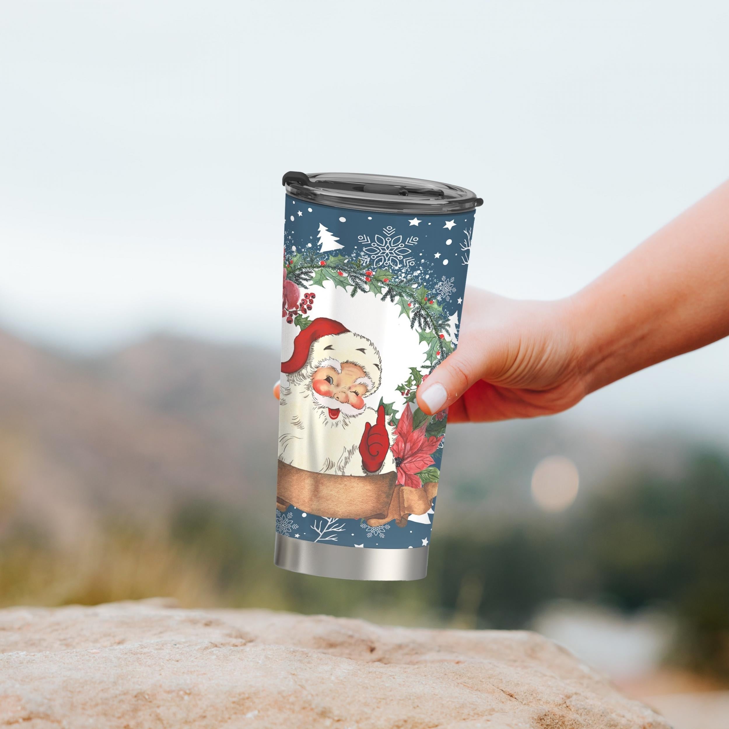 590ml Christmas Stainless Steel Vacuum Cup Santa Claus Insulation Bottle