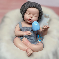 20Inch Reborn Dolls Open Mouth Realistic Full Body Silicone Bebe Washable