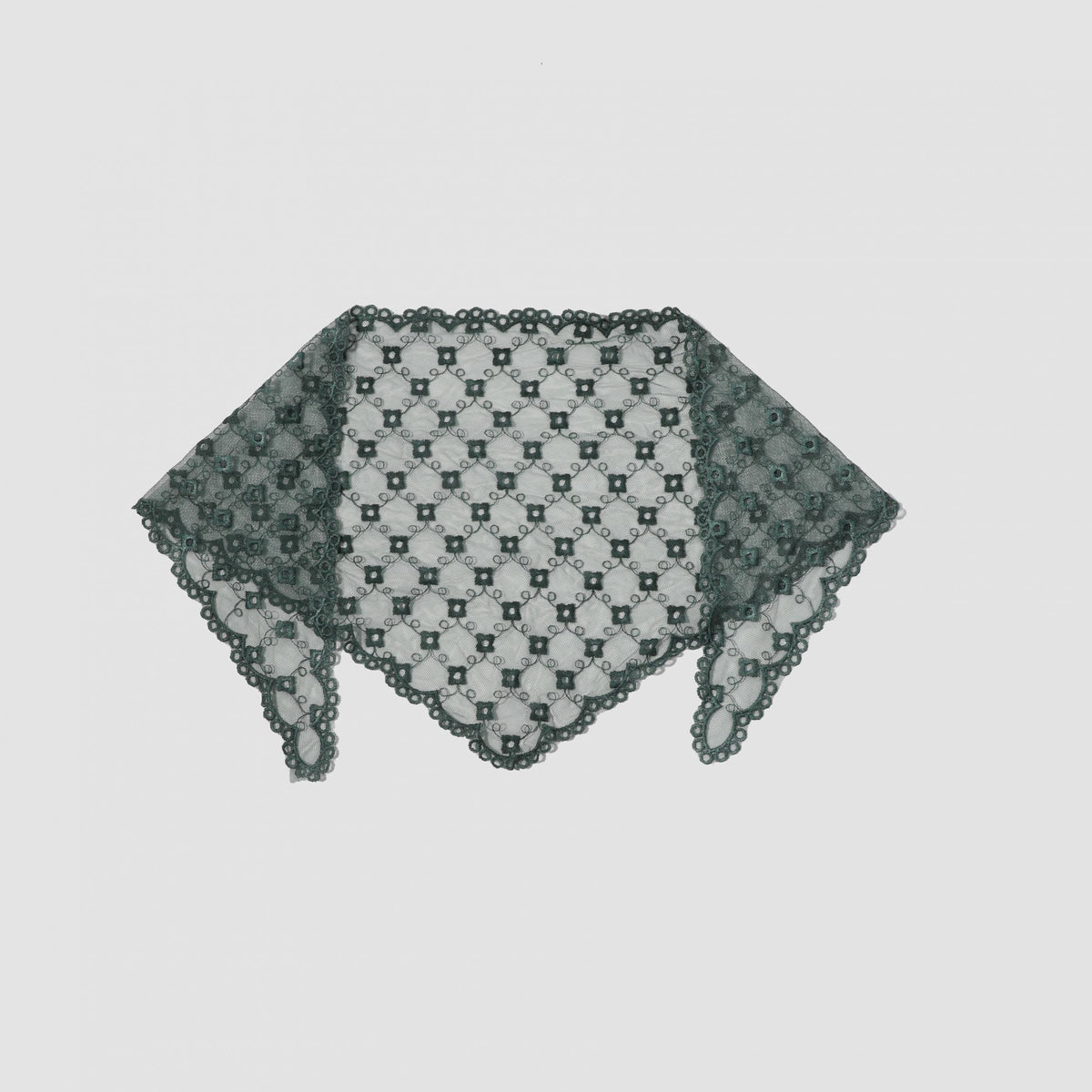 Floral Lace Triangle Scarf Thin Shawl Bandana Neckerchief for Women