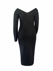  Boat Neck Maxi Slim Fit Dress