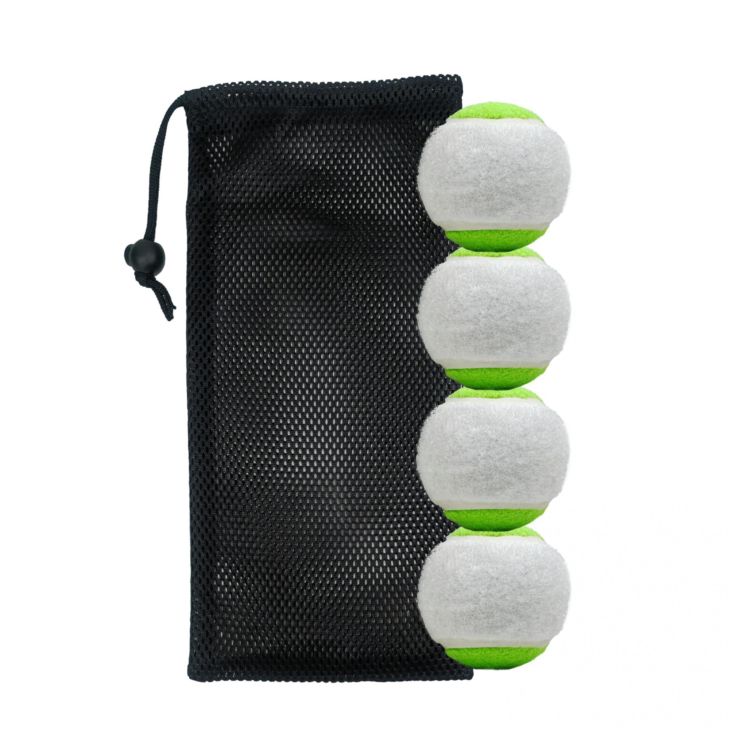 4pcs Training Tennis Ball Practice Ball With Bag for Beginners