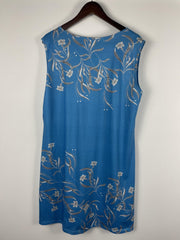  Floral Print V Neck Tank Dress