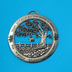 Zinc Alloy Wall Tree Hanging Ornament - Garden & Christmas Decor