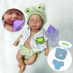 6inch Full Body Silicone Bebe Reborn Doll Lifelike Newborn Doll