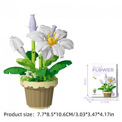 Children's Succulent Flower Building Blocks Toy Set
