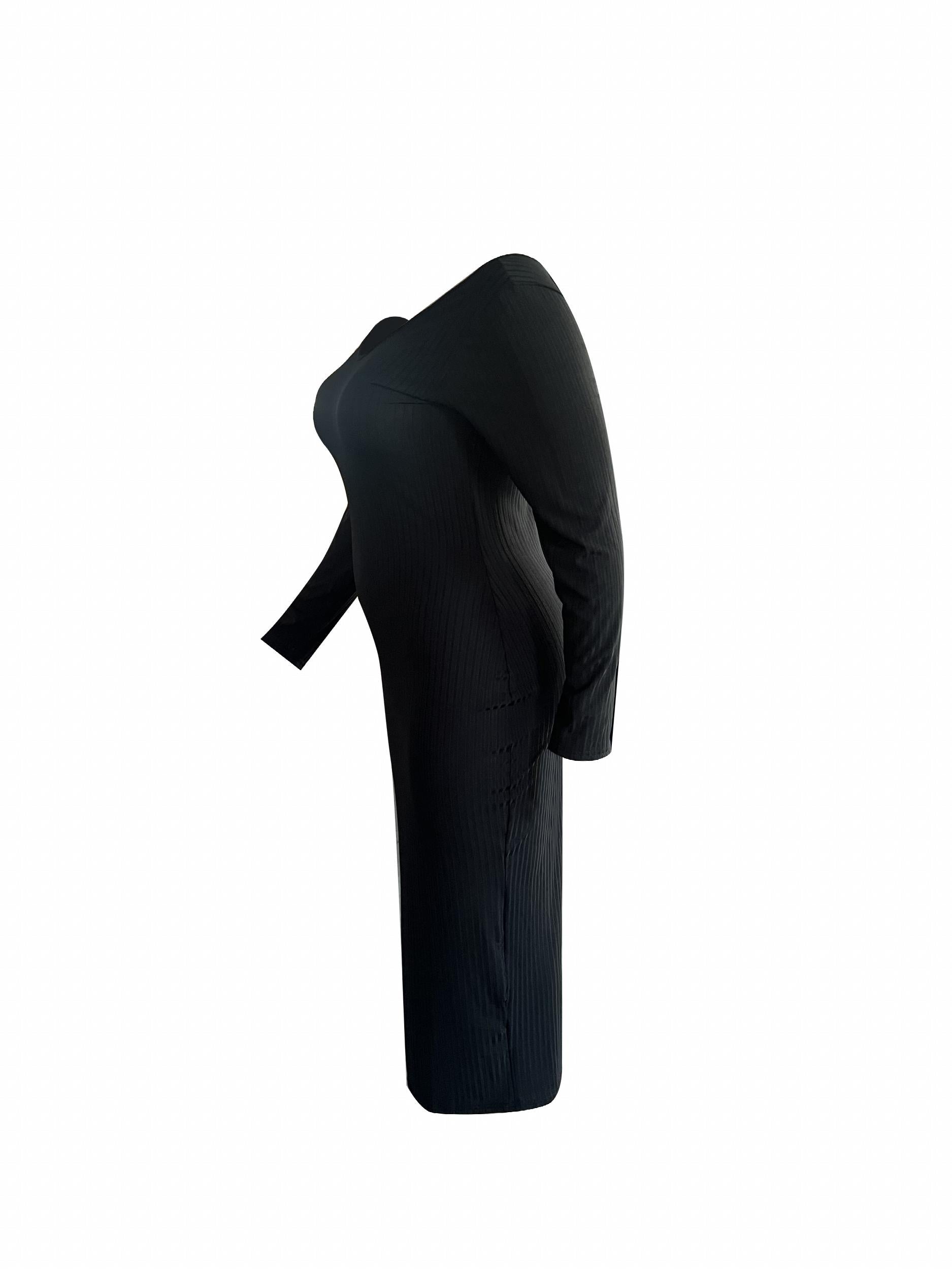  Boat Neck Maxi Slim Fit Dress