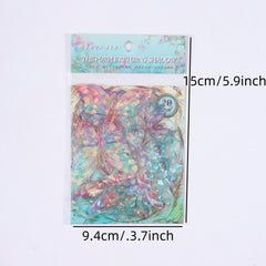Golden Butterfly Dream Shell Stereo Sticker Pack