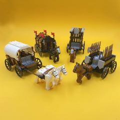 Building Blocks Ancient Carriage Toy Set