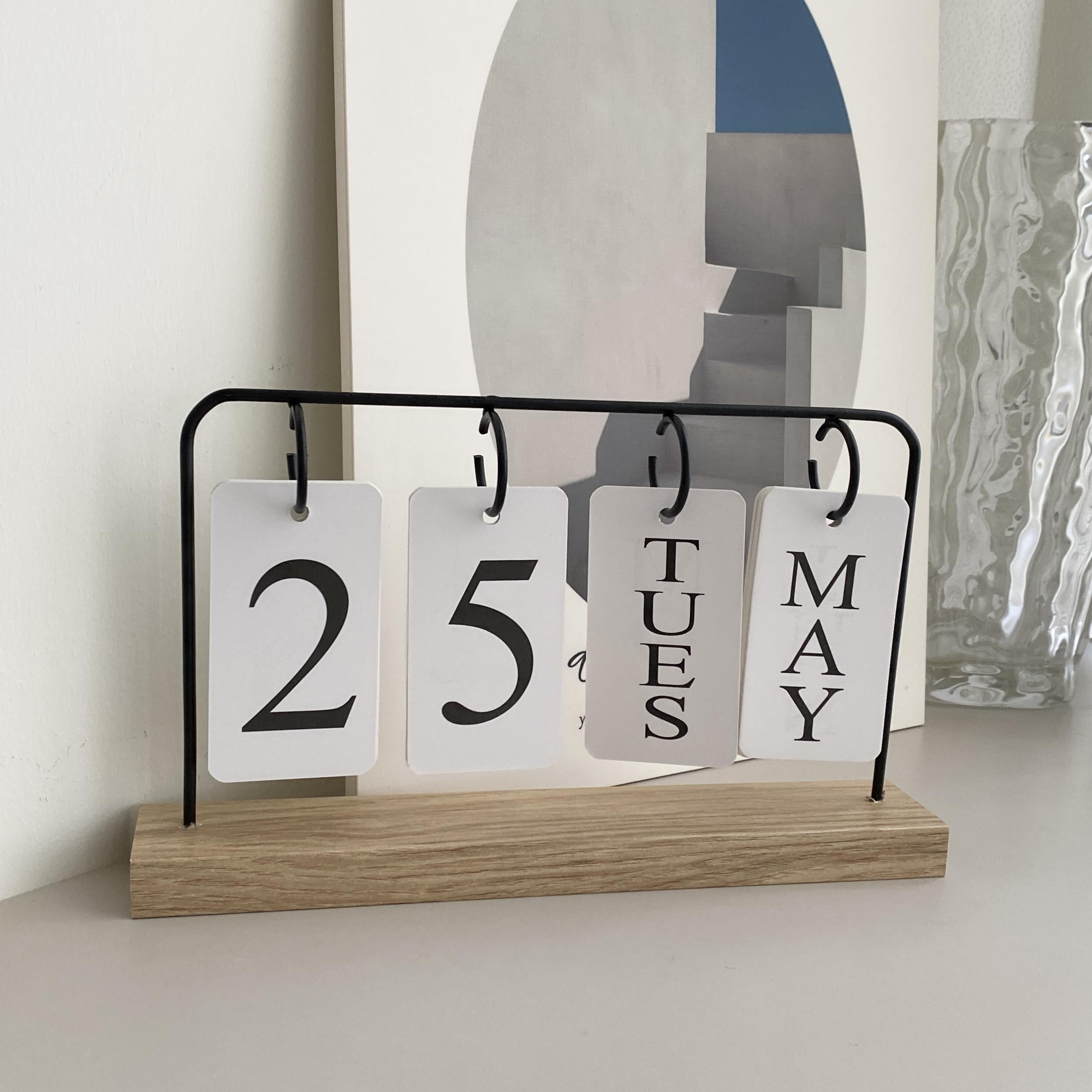 Creative DIY Desktop Calendar Office Decoration Holiday Calendar