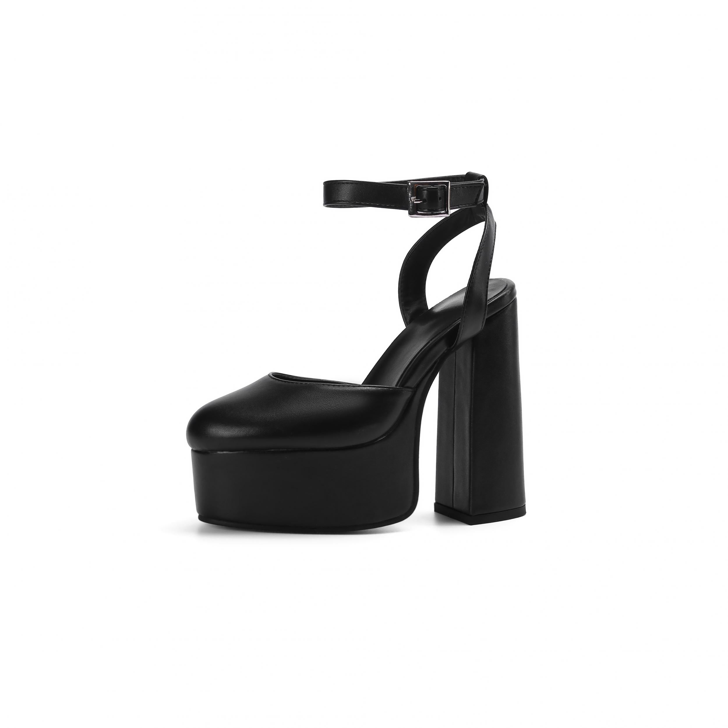 Sexy Block Heel Platform Pumps Slingback Heels