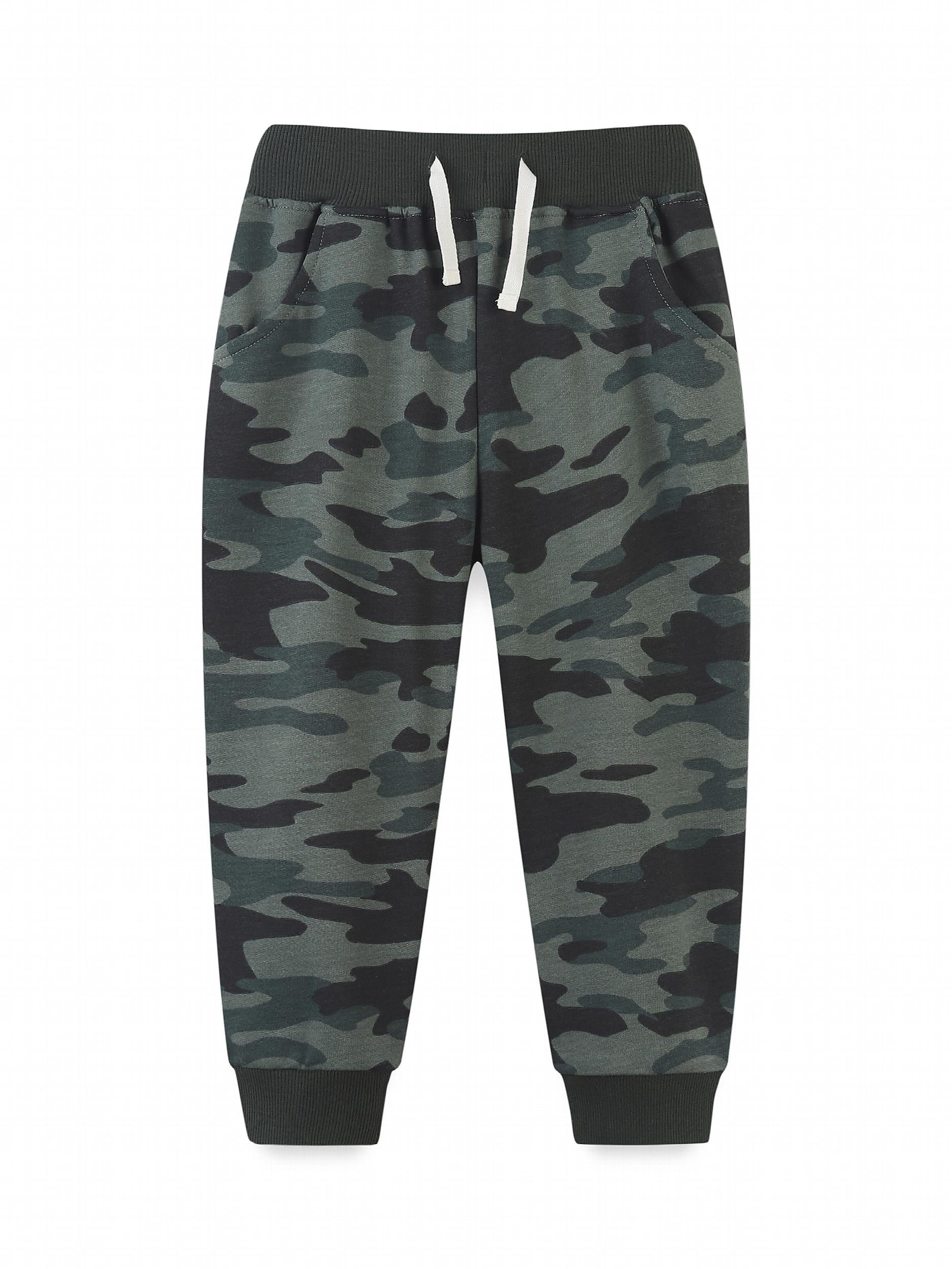 Boys Camo Active Sweatpants Breathable Jogger Sports Pants