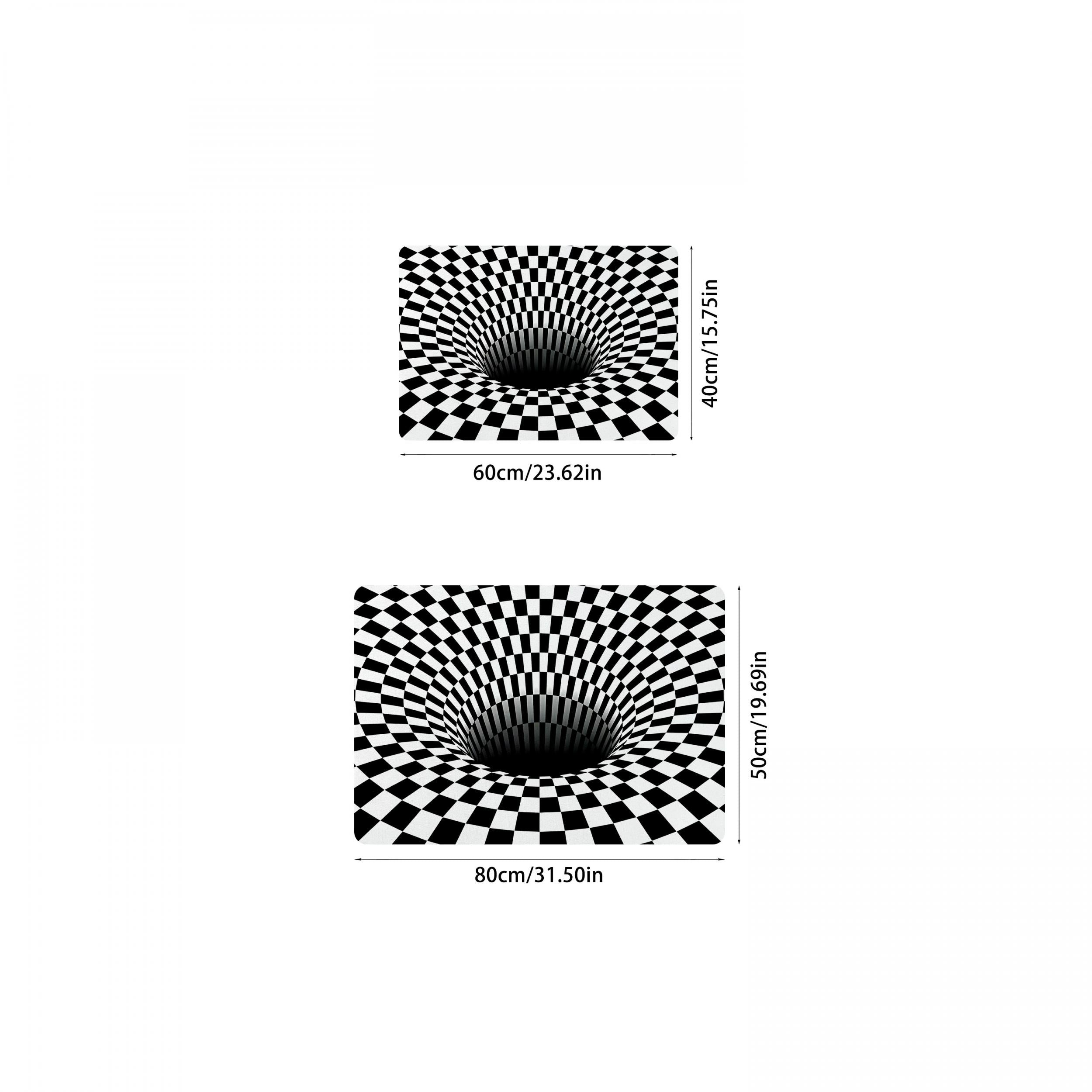3D Geometric Optical Front Door Floor Mat