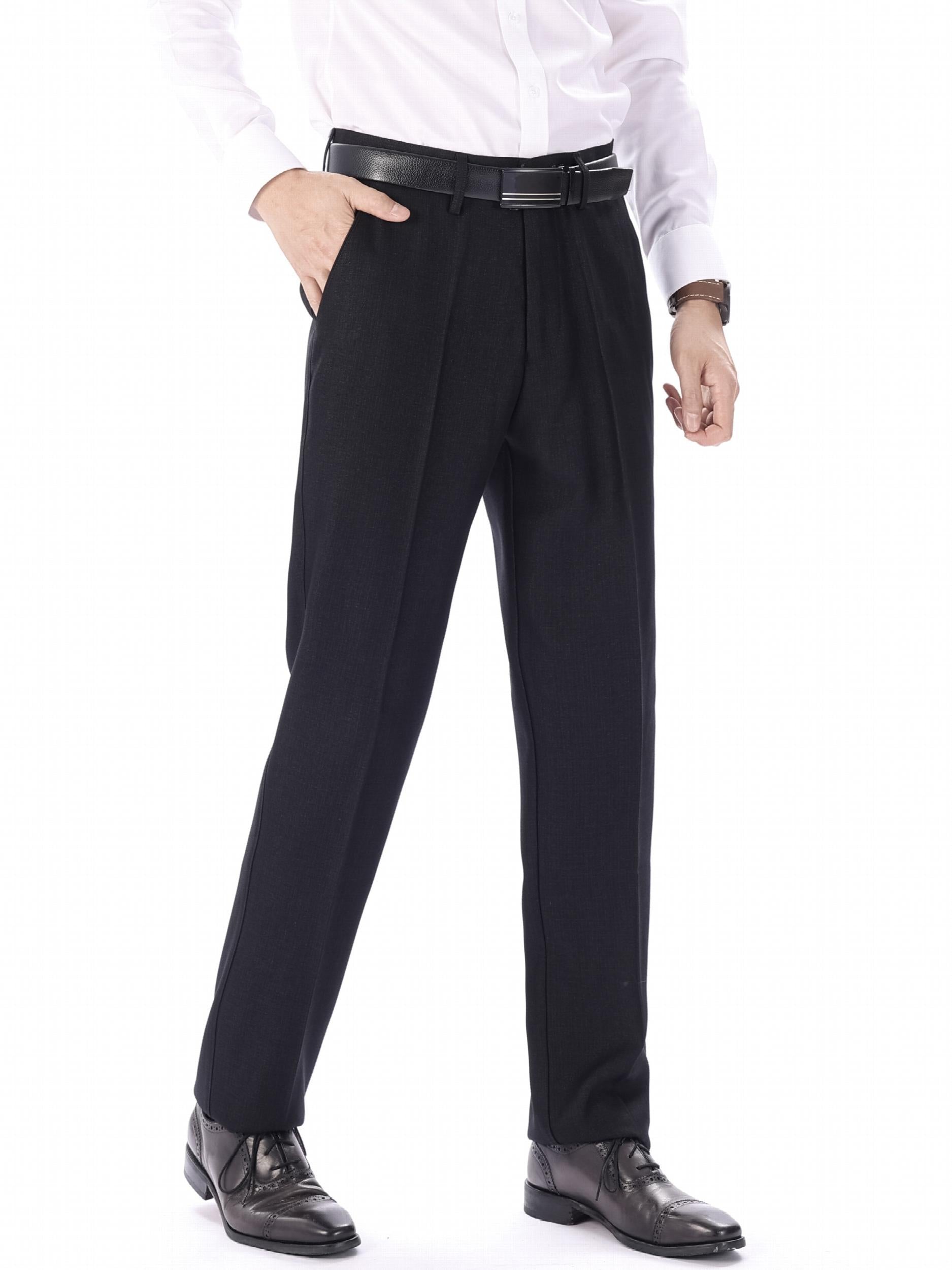 Men's Classic Straight Leg Dress Pants for Business