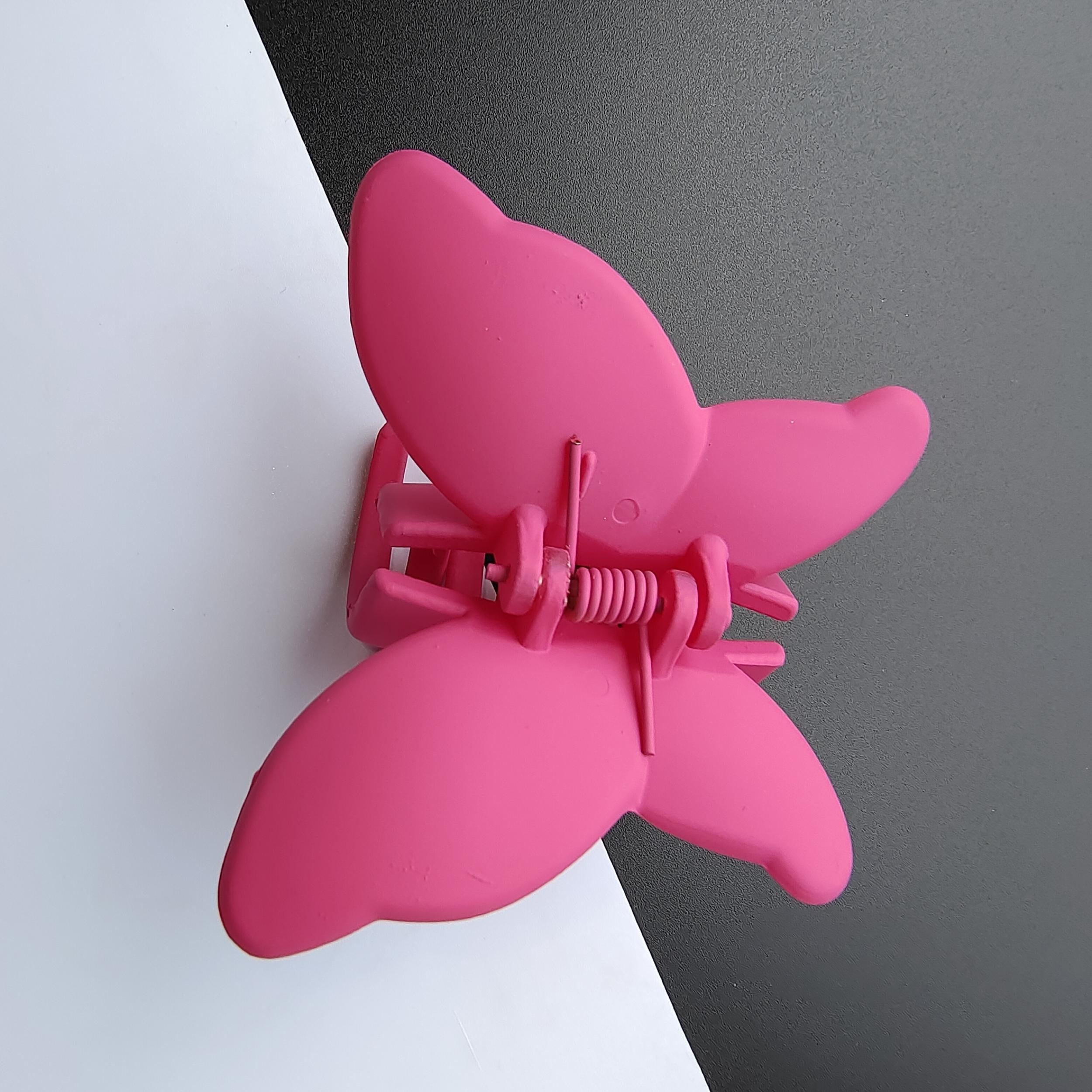 4pcs Butterfly Hair Claw Clip Jelly Banana Clip Non Slip Hair Decoration