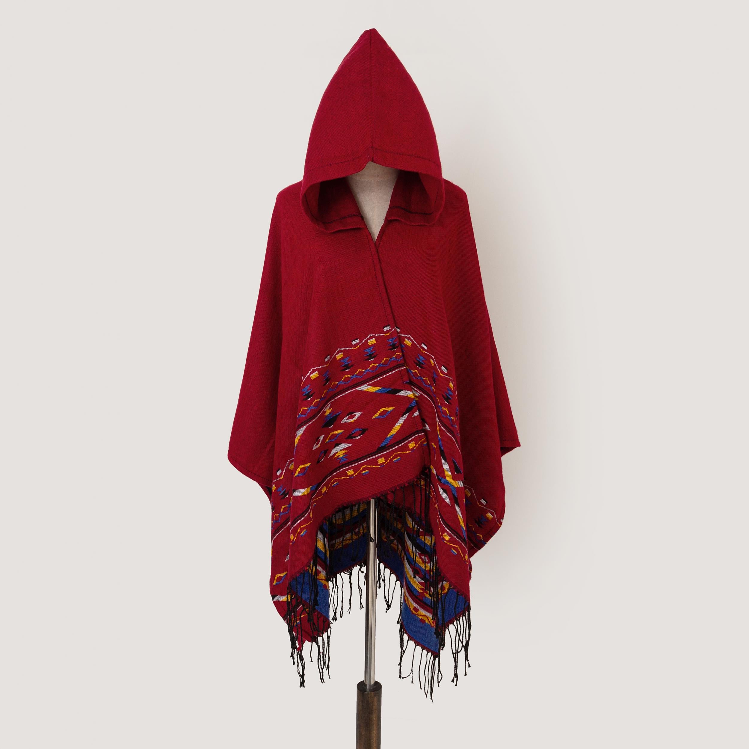Oversized Hoodie Scarf Shawl Solid Classic Stripe Print Tassel Warm Cape