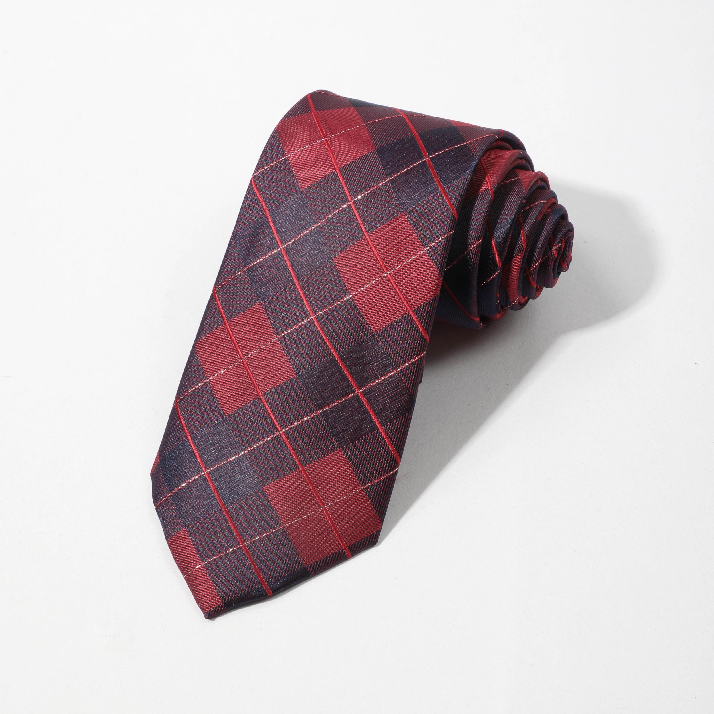 Men's Plaid Stripe Business Necktie