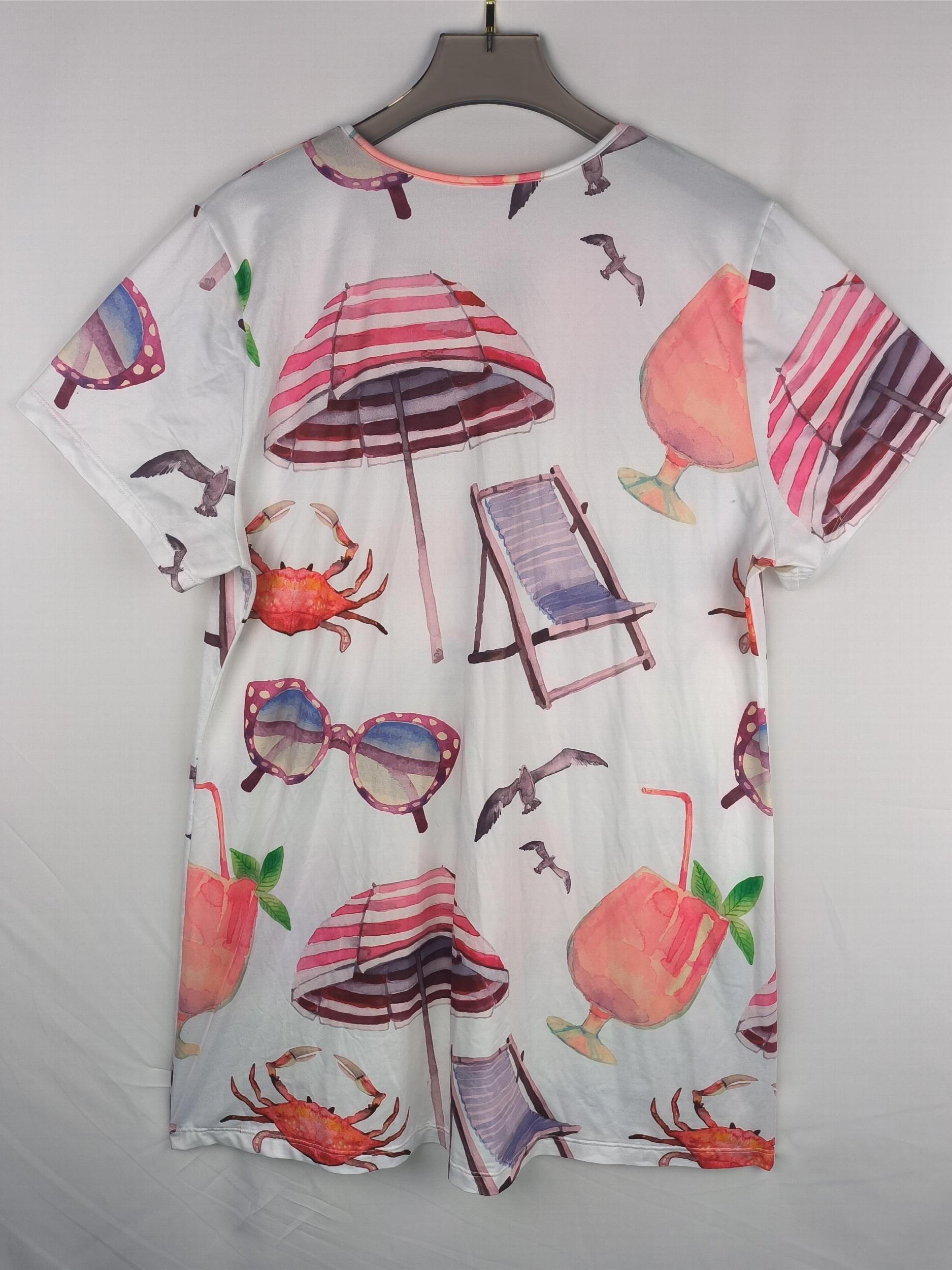  Beach Print Lounge Dress