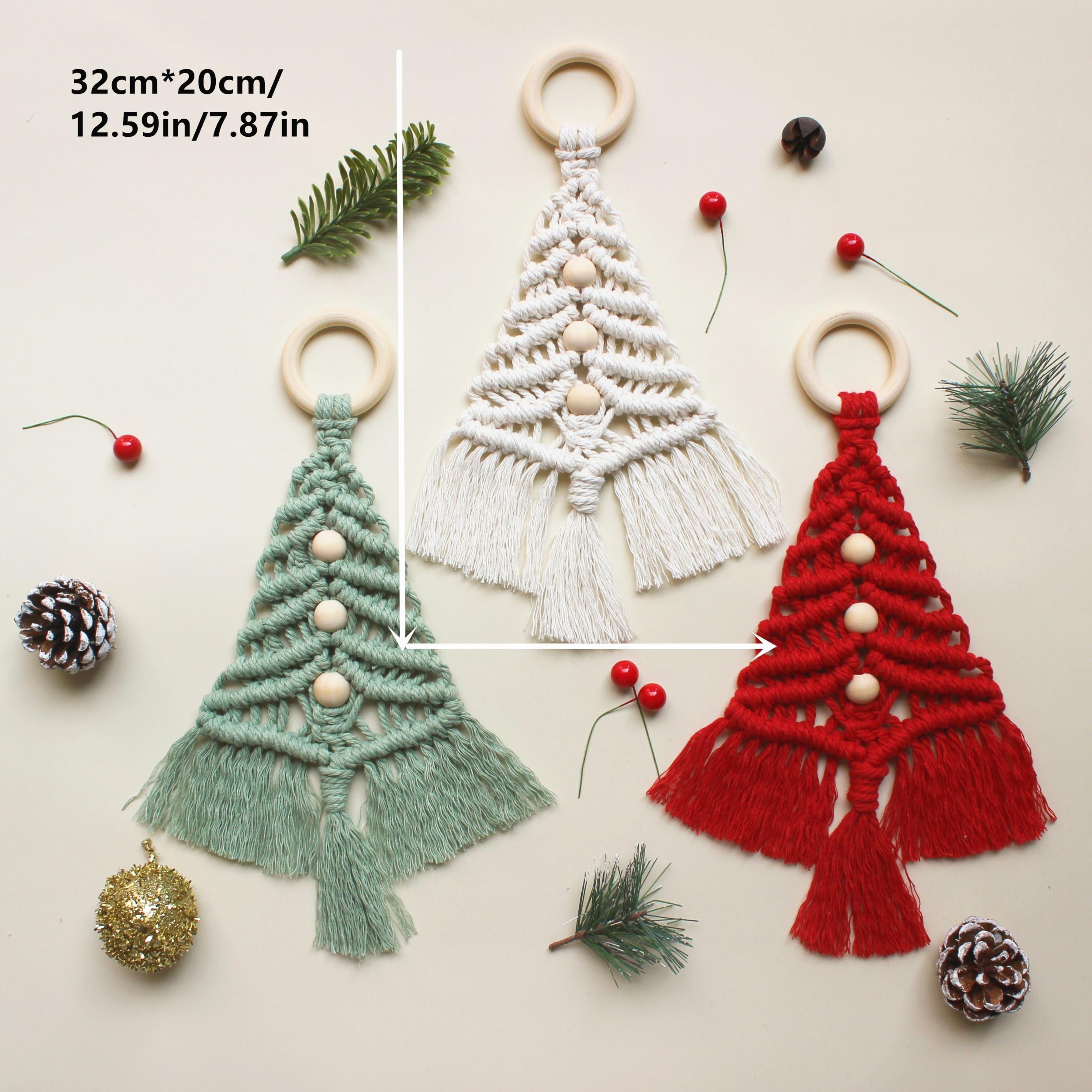 Macrame Christmas Tree DIY Kit - Gift Craft Kit for Family and Friends