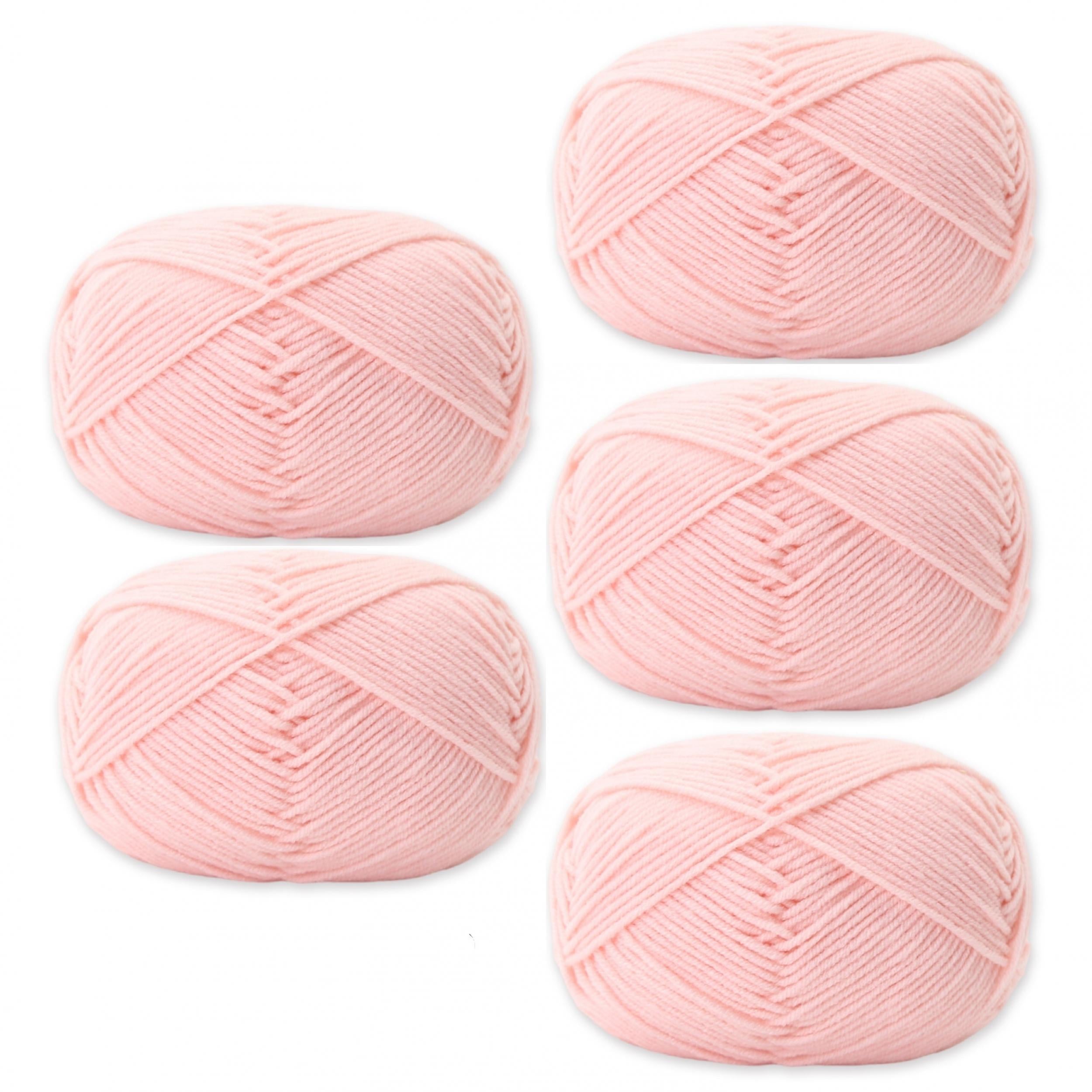 5pcs Medium Size Acrylic Soft Yarn for DIY Knitting 50g/pc