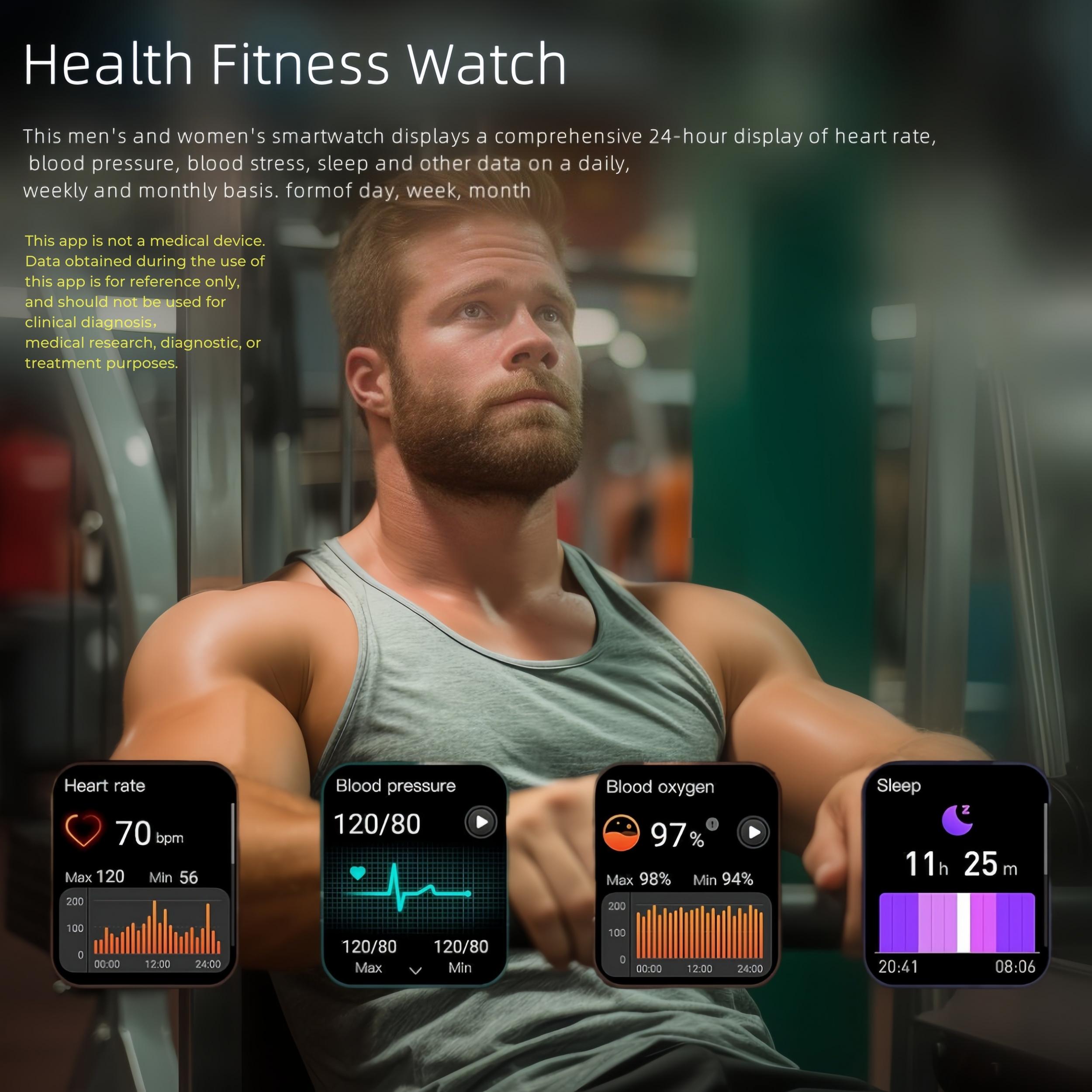 Outdoor Sports Smartwatch, Make Call, Waterproof, Activity Tracking