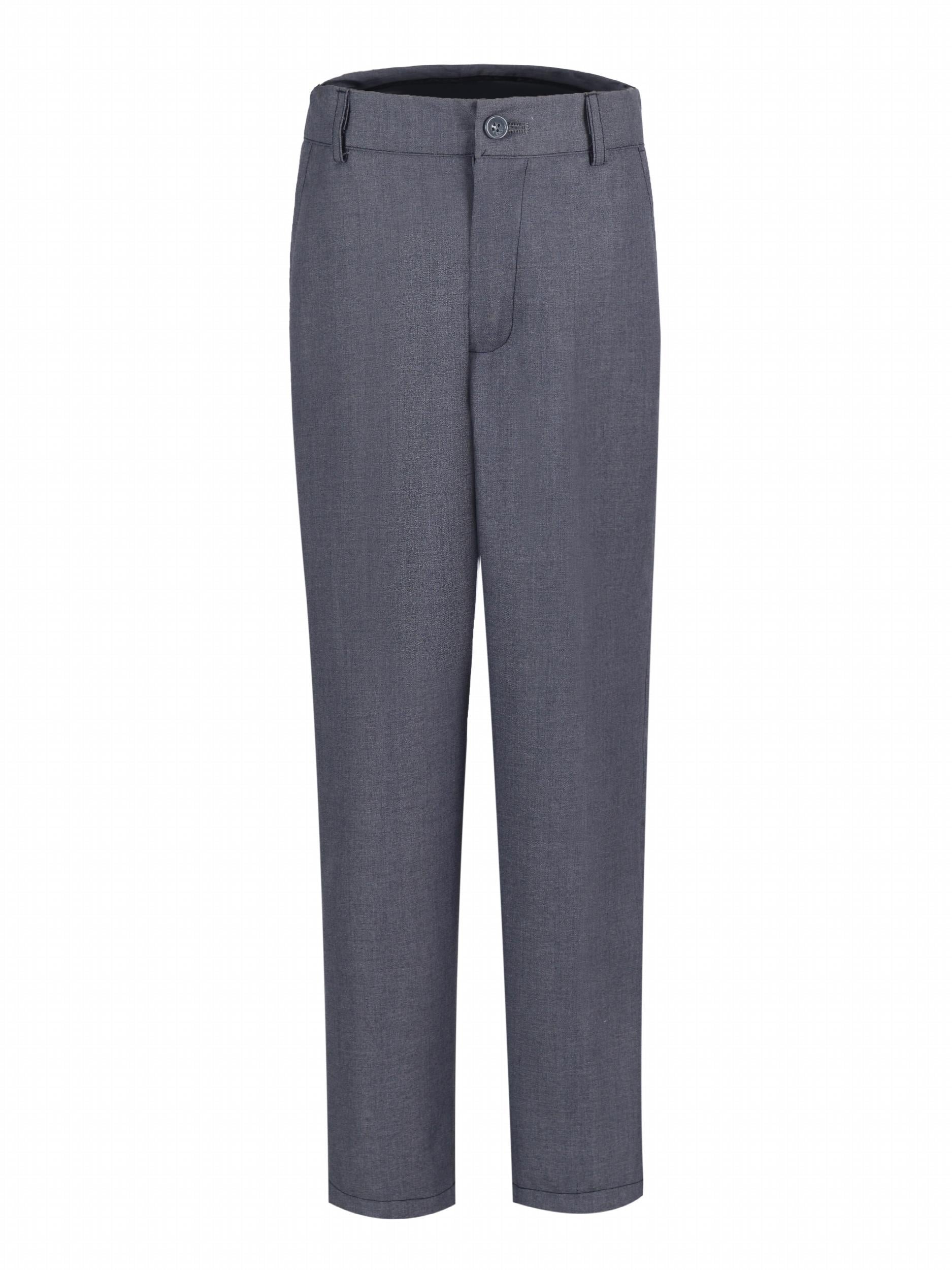 Boys Dress Pants Slim Fit Preppy Suit Pants with Pocket