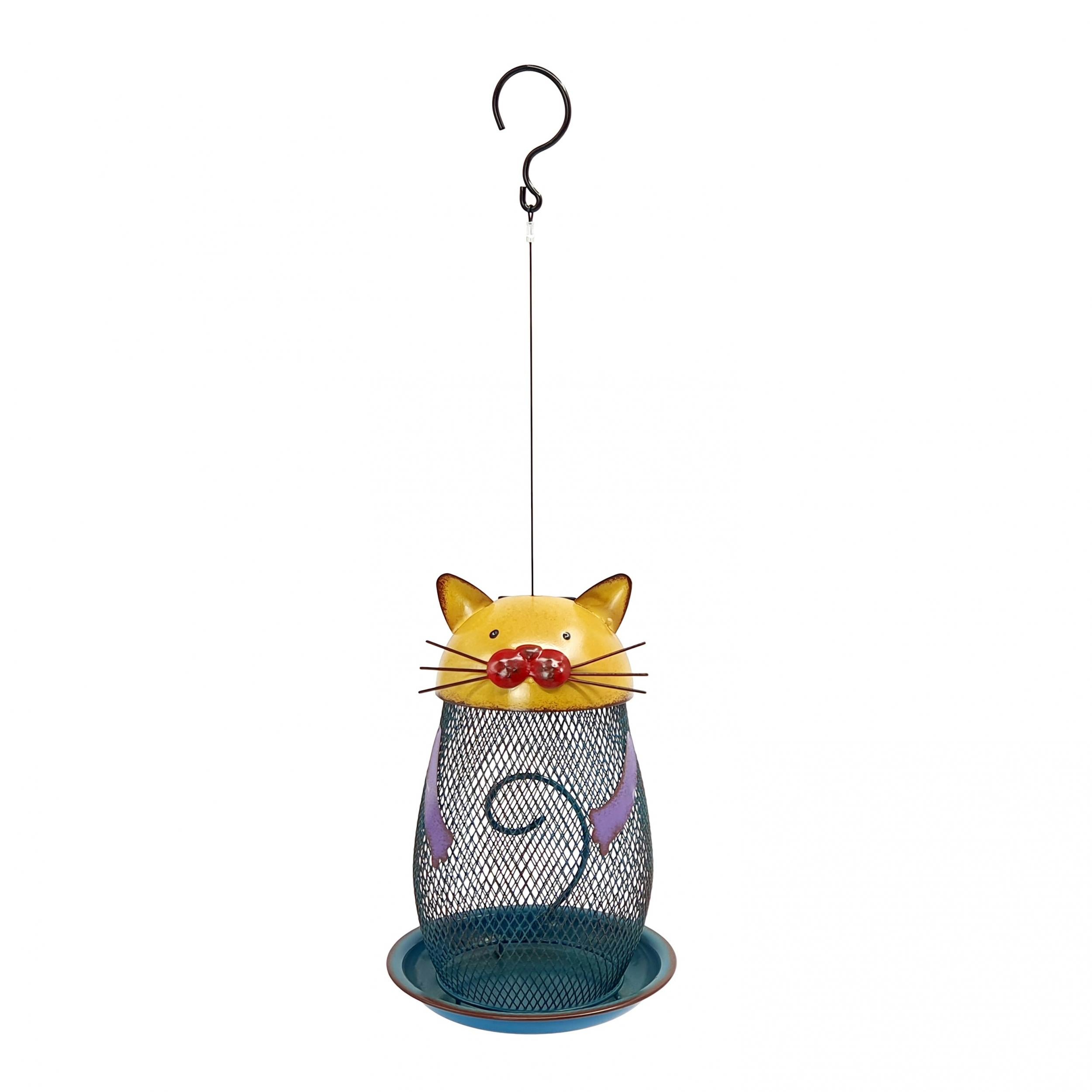 Solar-Powered Hanging Bird Feeder for Cats & Birds
