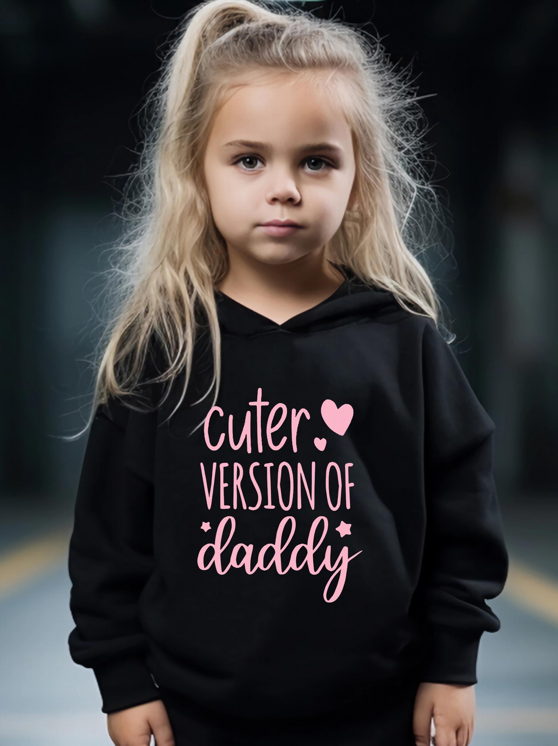 Hearts Pattern Long Sleeve Hooded Sweatshirt Girls Comfy Hoodies Pullover