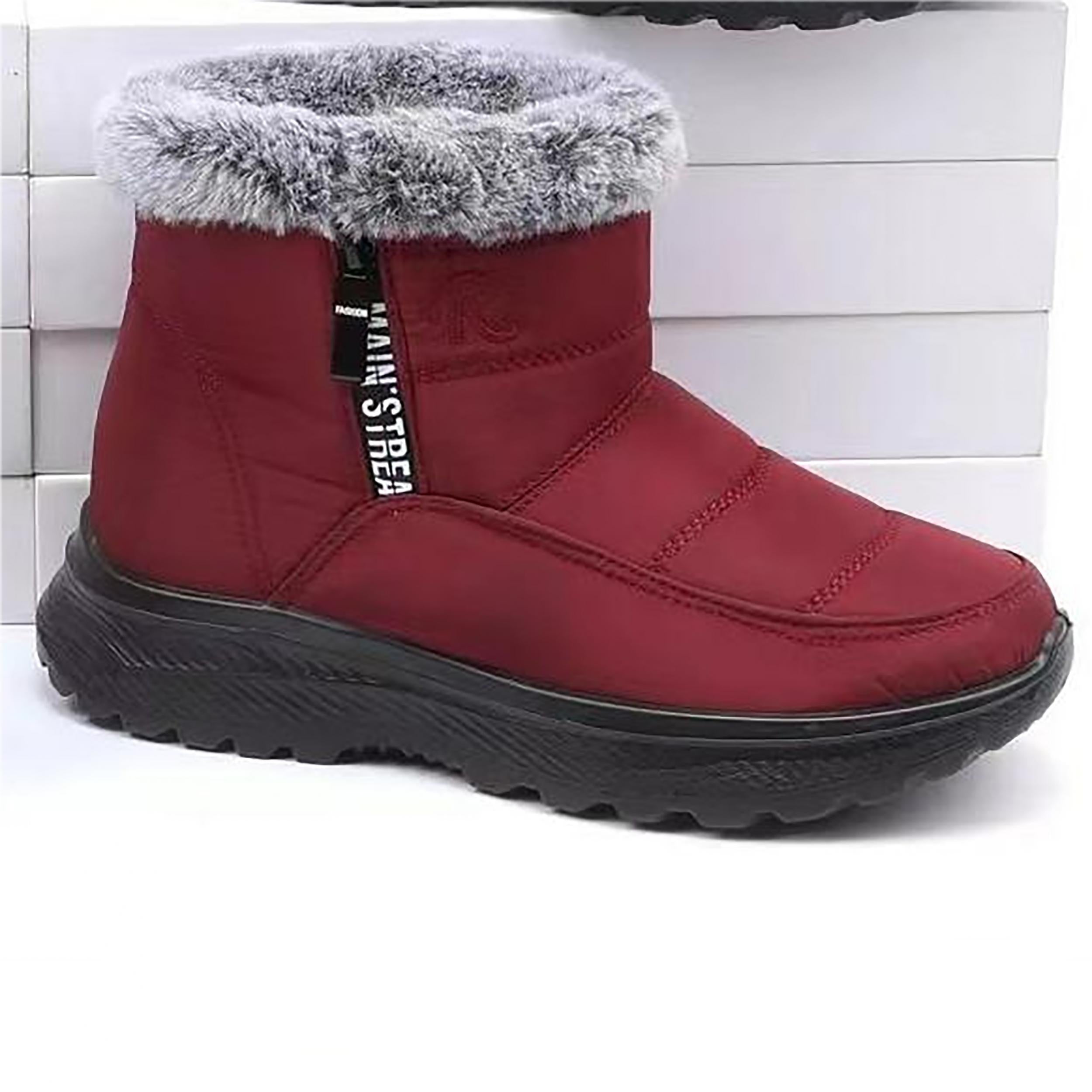 Women's Soft Non-slip Snow Boots Comfortable Medium Tube Shoes