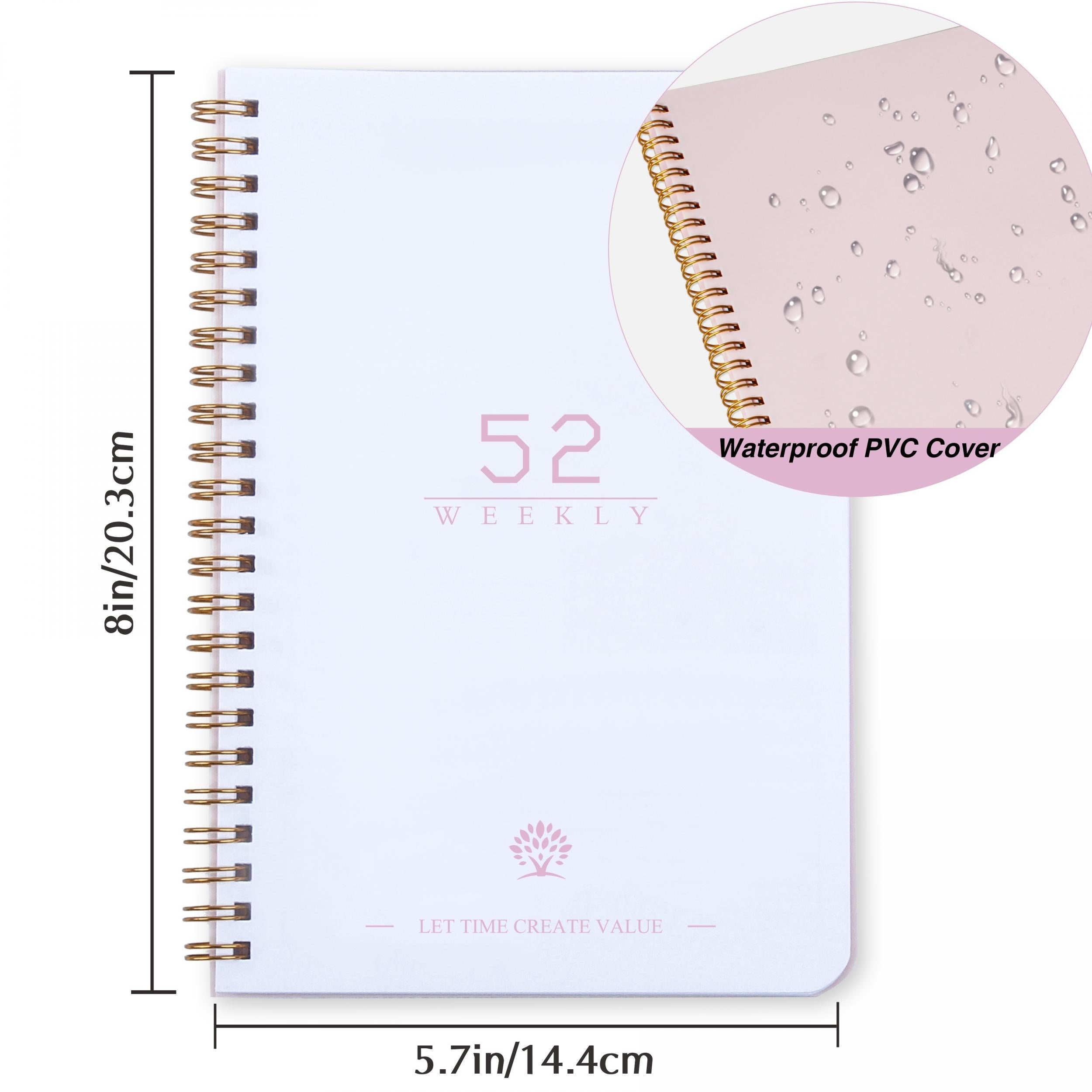BUBU 2pc Weekly Planner Notebook Set Undated Planner & Habit Cultivator