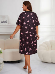  Butterfly & Star Print Nightdress