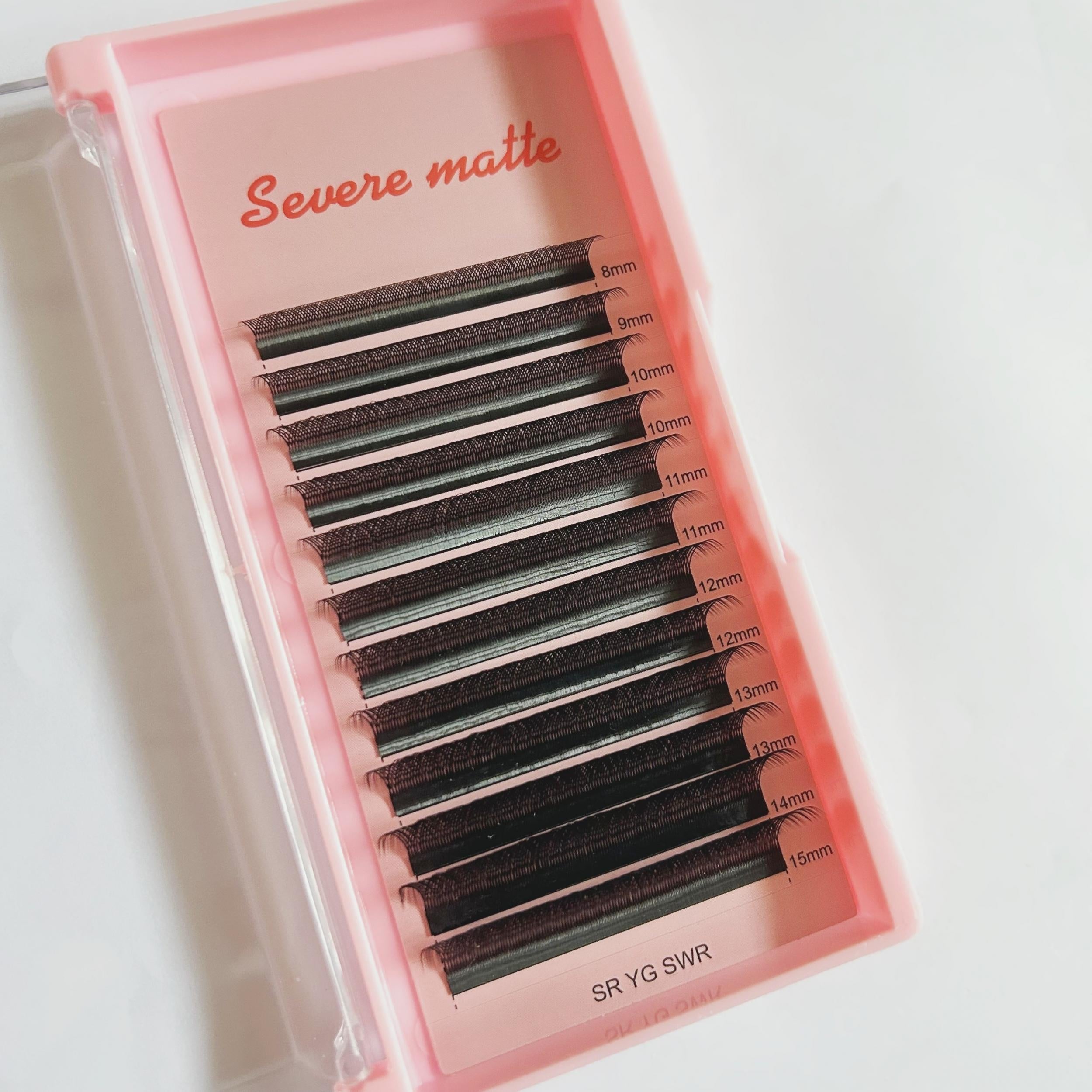 YY Shape Lashes Natural Crossed Eyelash Extensions Individual Curling Lashes