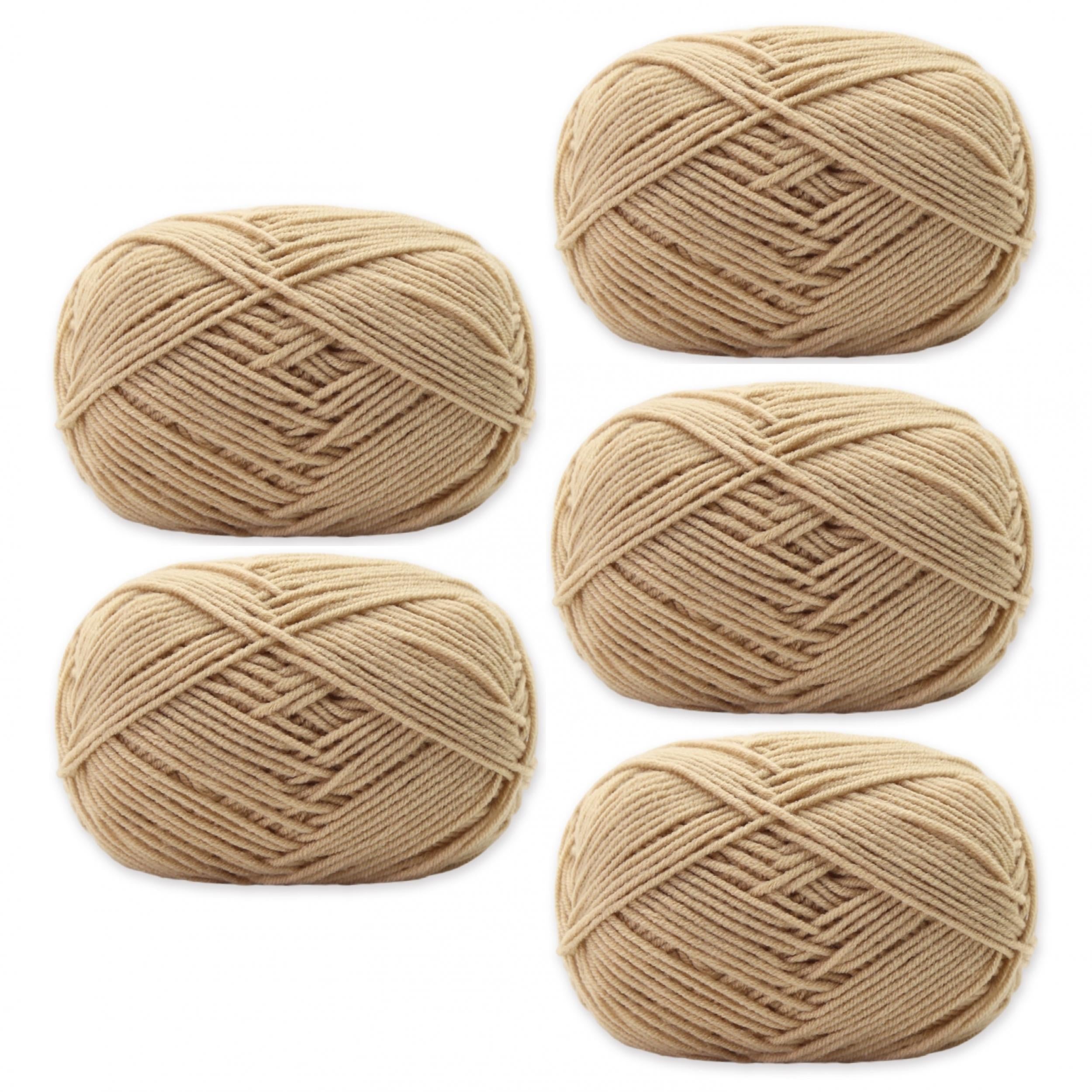 5pcs Medium Size Acrylic Soft Yarn for DIY Knitting 50g/pc