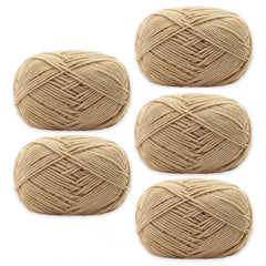 5pcs Medium Size Acrylic Soft Yarn for DIY Knitting 50g/pc