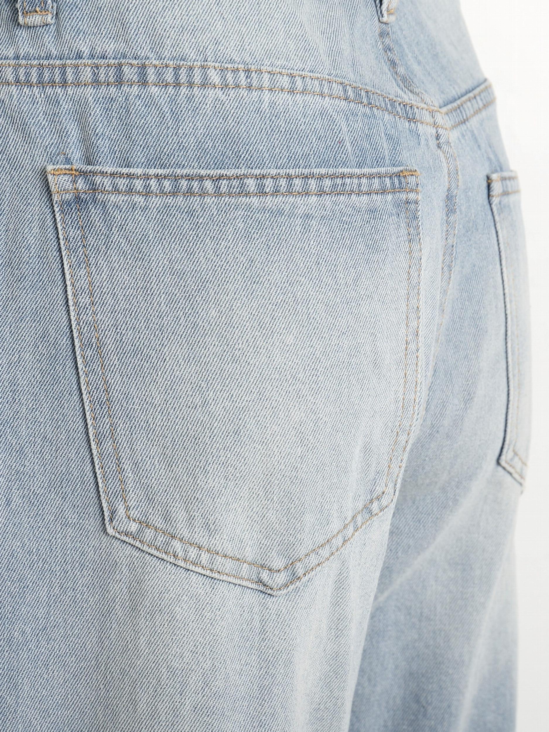  Women's Ripped Straight Leg Jeans