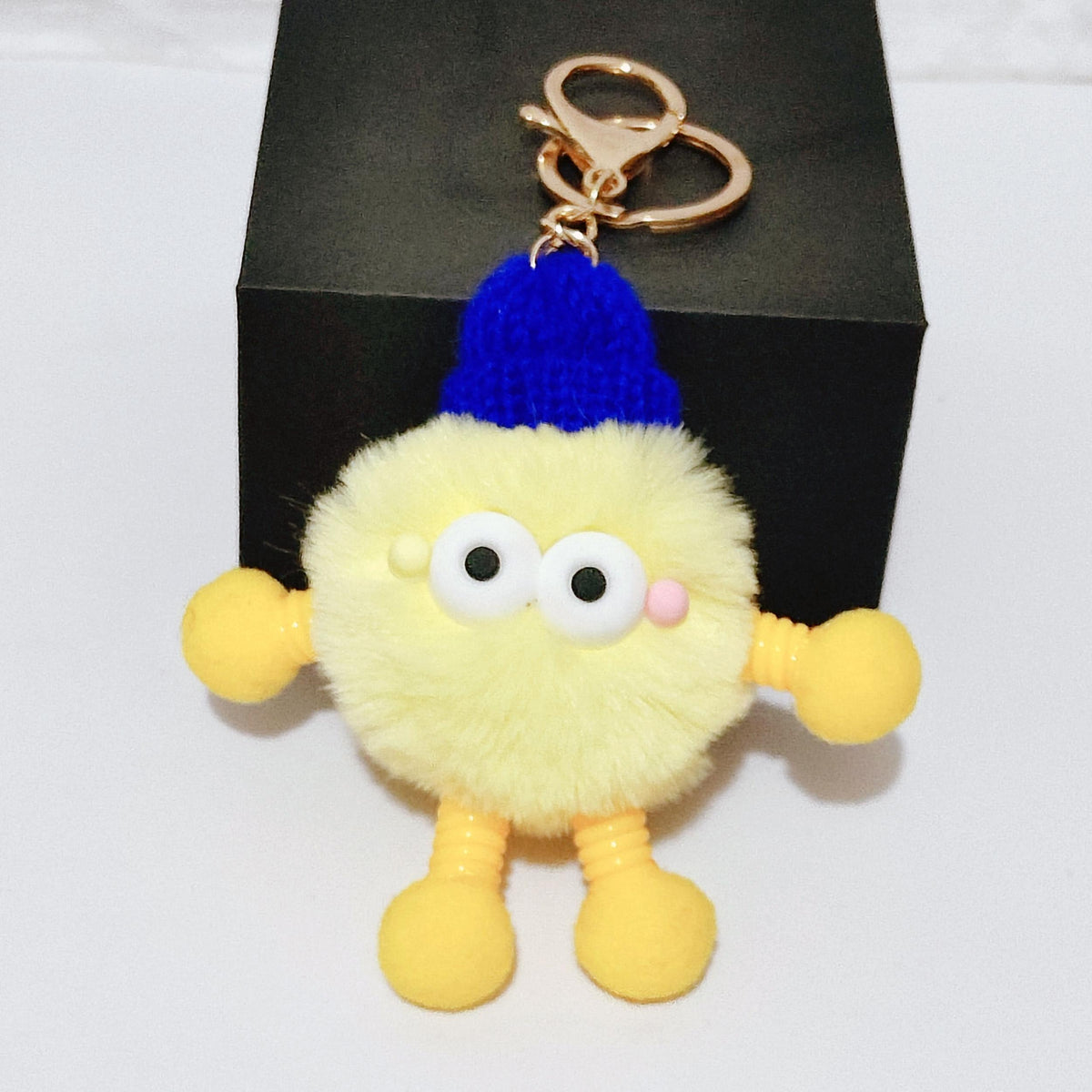 Cartoon Doll Key Chain Plush Ball Key Ring Pendant Car Ornament Bag Pendant