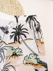 Boys Casual Coconut Trees Shorts for Vacation