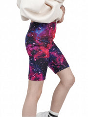 Toddler Girls Tie Dye Starry Sky Biker Shorts
