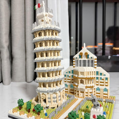 1649pcs Leaning Tower of Pisa Building Block Model 3D Puzzle Toy