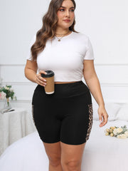  Colorblock Leopard High Rise Leggings with Pockets