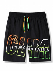 Boys Beach Shorts Quick Dry Drawstring Seaside Shorts