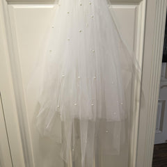 Double Layer Puffy Tulle Bridal Wedding Veil