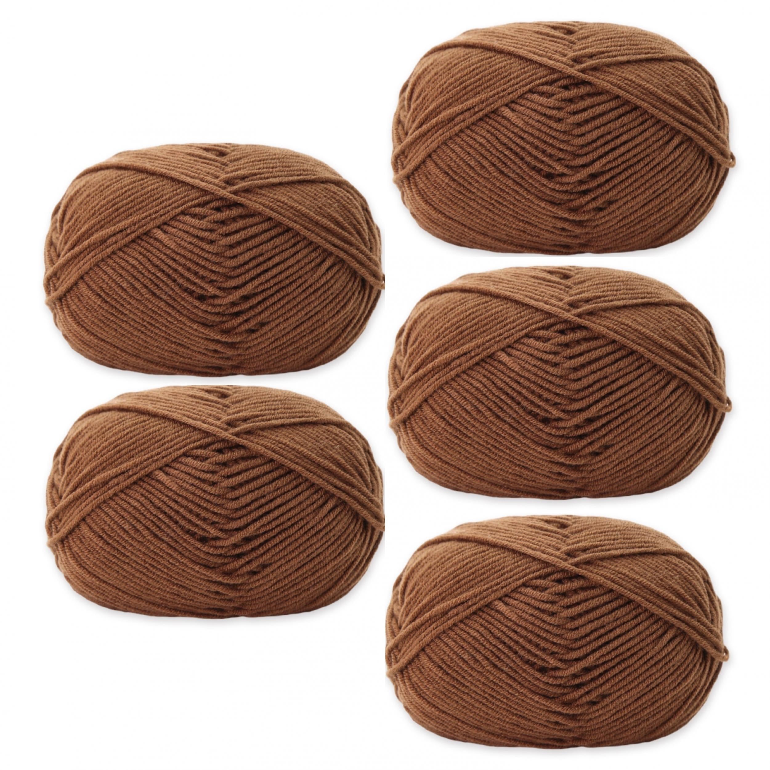 5pcs Medium Size Acrylic Soft Yarn for DIY Knitting 50g/pc