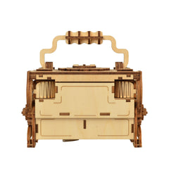 3D Wooden Puzzle Antique Jewel Box Music Box Kit DIY Home Decoration