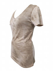 Tie Dye V-Neck Lounge Top Short Sleeve Women's Loungewear