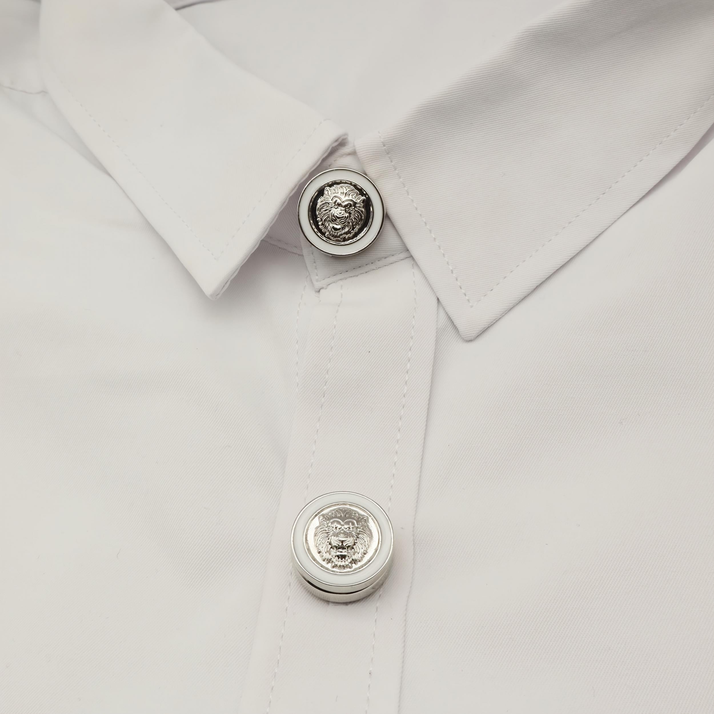 2 Packs of Lion Head Button Buckles for Fashionable Accessories