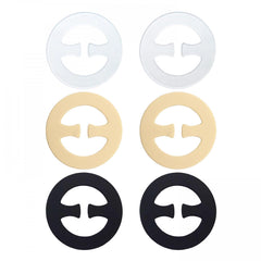 12pcs Invisible Bra Strap Clips Non-slip Buckles for Braless Look