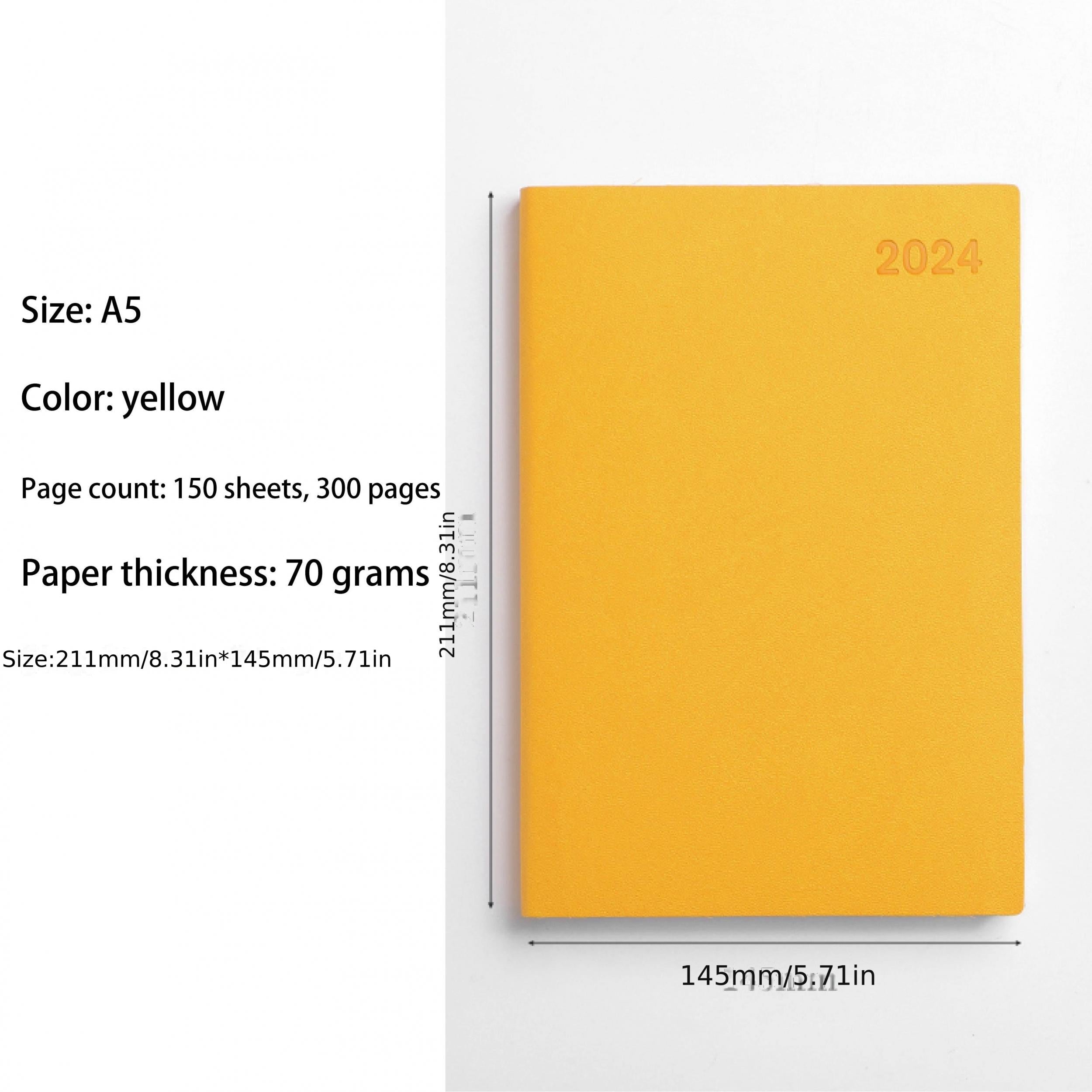 A5 12-Month Daily Planner Notebook
