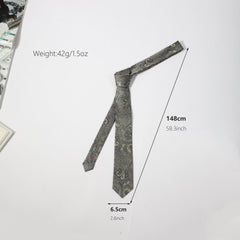 Men's Neckties Floral Jacquard Necktie Business Wedding Party Necktie